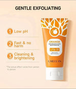 orange brightening exfoliating gel